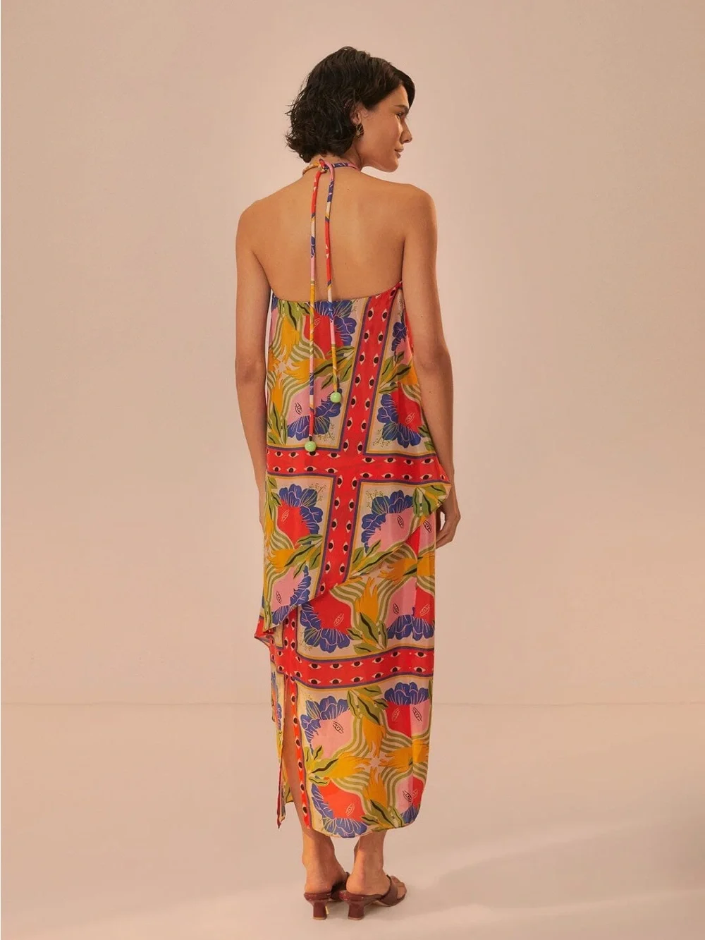 Farm Rio Colorful Tropical Strapless Maxi Dress - Picture 3 of 9